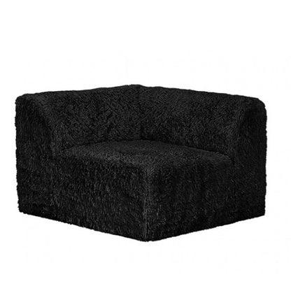 Nappo Fluffy Loveseat - Black