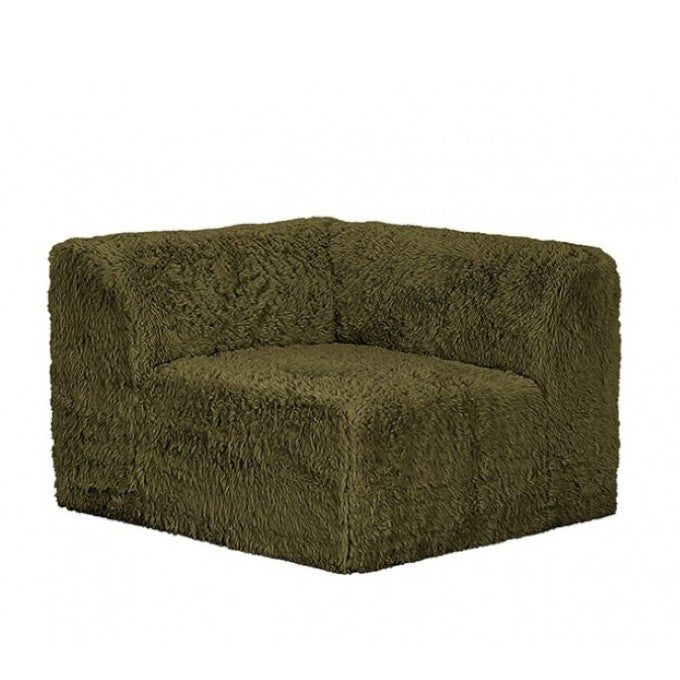 Nappo Fluffy Modular Sofa - Olive Green