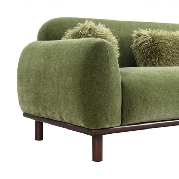 Melonie Sofa - Mustard Green