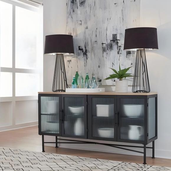 Aeros Four Door Ribbed Sideboard