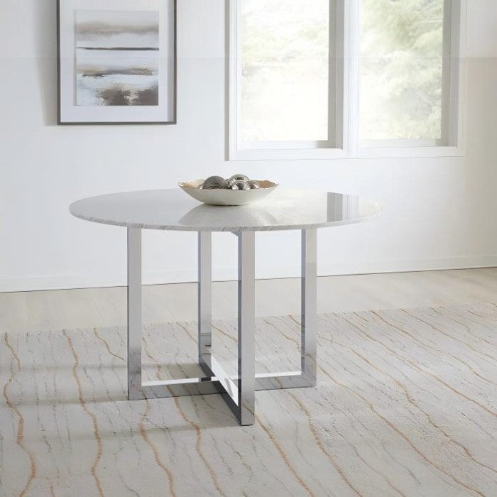 Amalio Round Marble Dining Table