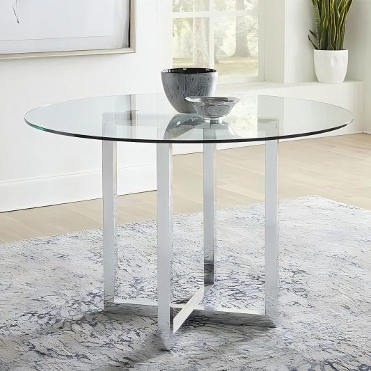 Amalio Glass Top Counter Table