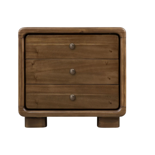 Bokan Three Drawer Nightstand