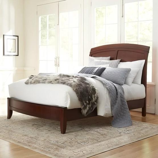 Brightley Wood Sleigh Bed