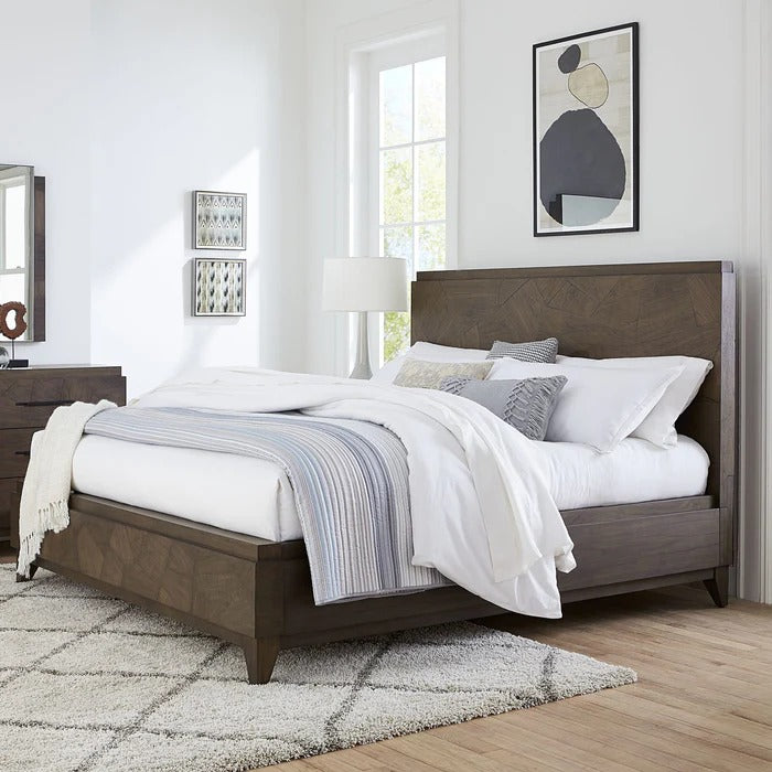 Broden Wood Panel Bed