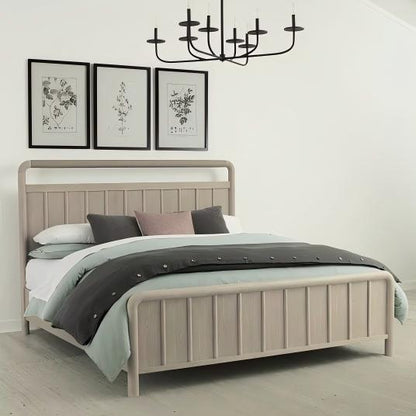 Camlin Oak Wood Platform Bed
