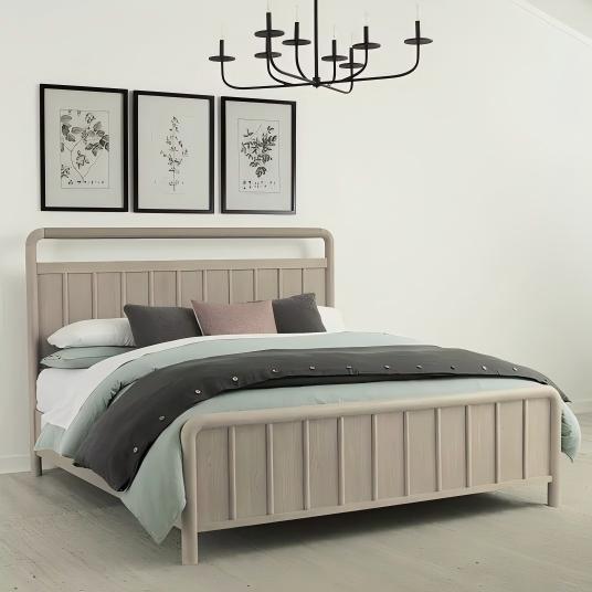 Camlin Oak Wood Platform Bed