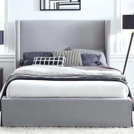 Crestelle Skirted Footboard Storage Panel Bed