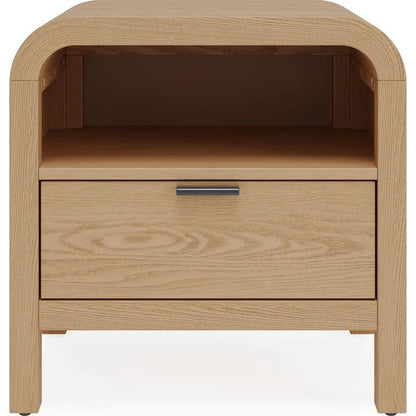 Drayke One Drawer One Shelf USB-Charging Nightstand