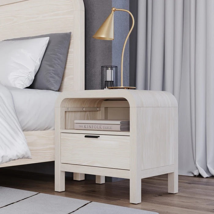 Drayke One Drawer One Shelf USB-Charging Nightstand