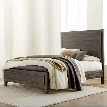 Hadlen Solid Wood Panel Bed