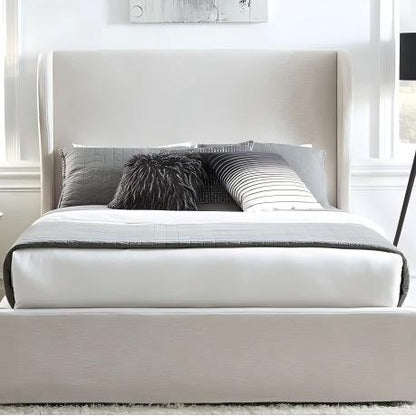 Heria Skirted Footboard Storage Panel Bed