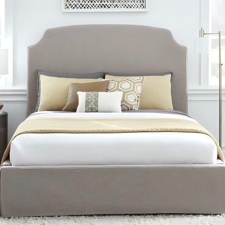 Laure Upholstered Skirted Storage Panel Bed
