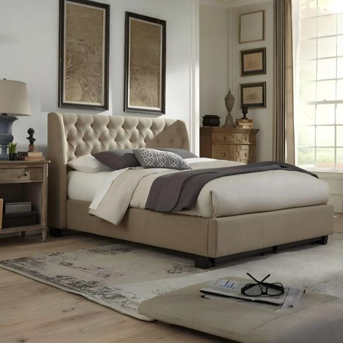Levin Tufted Platform Bed