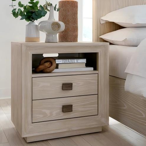 Maxon Two Drawer USB-Charging Nightstand