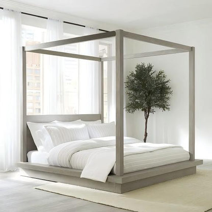 Melborn Wood Canopy Bed