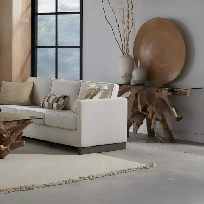 Ondine Solid Teak Root Console Table