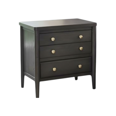 Rockford Three Drawer Large Nightstand