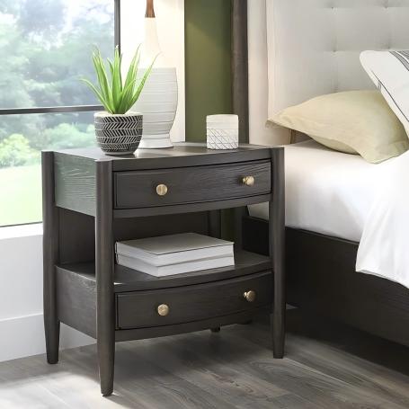Rockford Two Drawer One Shelf Nightstand