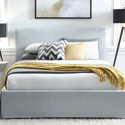 Shelton Skirted Footboard Storage Panel Bed