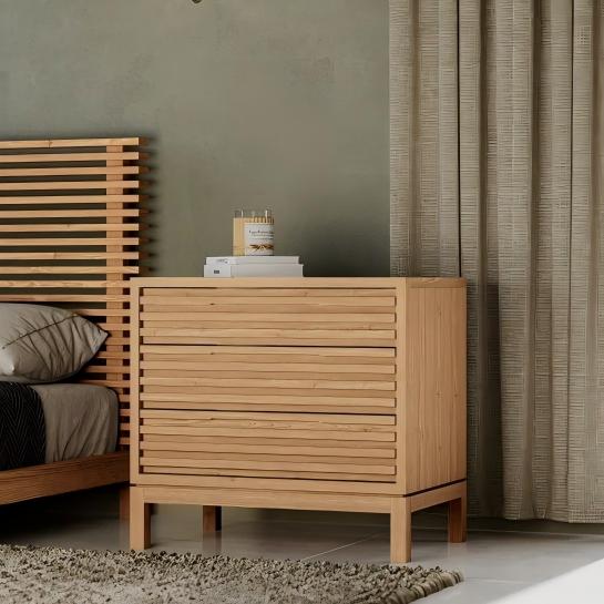 Tanneth Three Drawer Nightstand