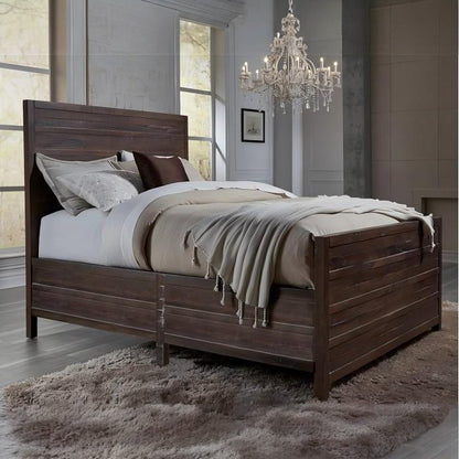 Townley Solid Wood Panel Bed