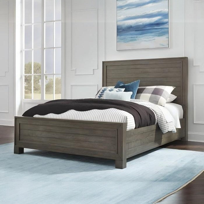 Willon Solid Wood Panel Bed