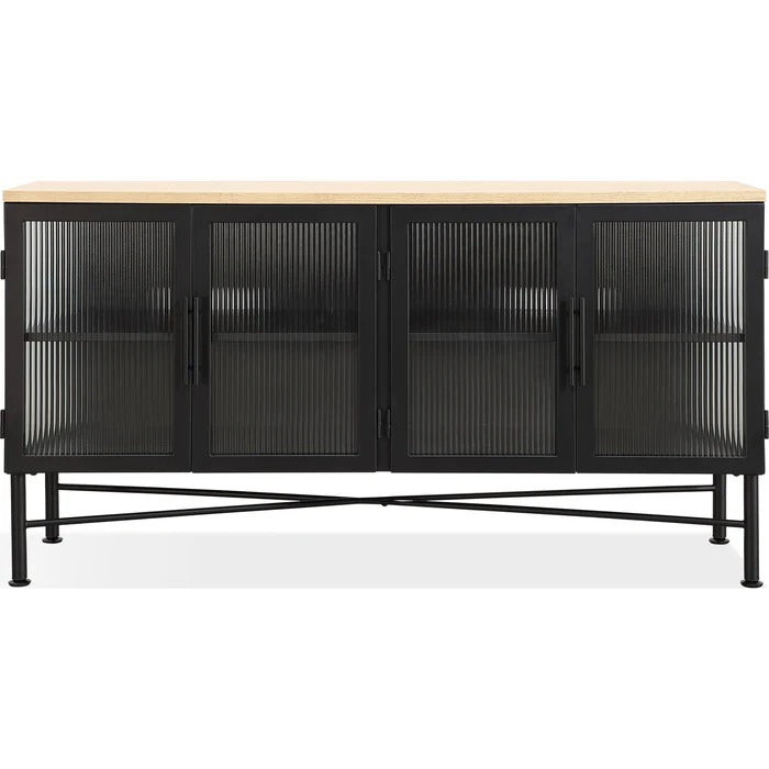 Aeros Four Door Ribbed Sideboard