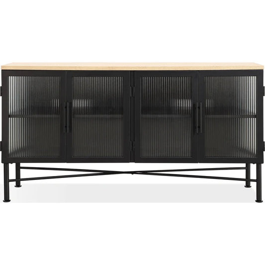 Aeros Four Door Ribbed Sideboard