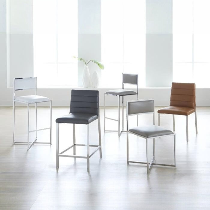 Amalio Metal Back Bar Stool