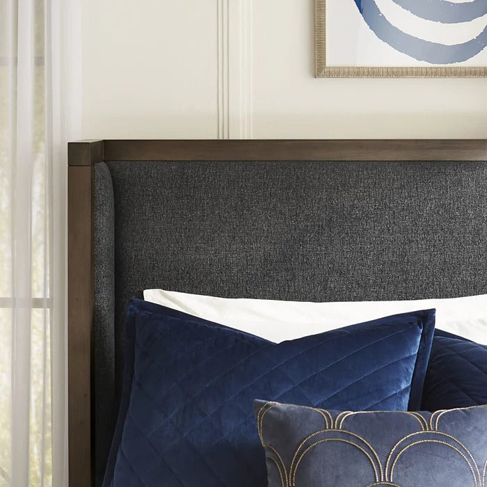 Boraca Upholstered Wingback Storage Bed