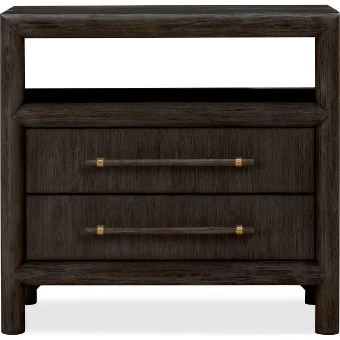 Dorset Two Drawer USB-charging Nightstand