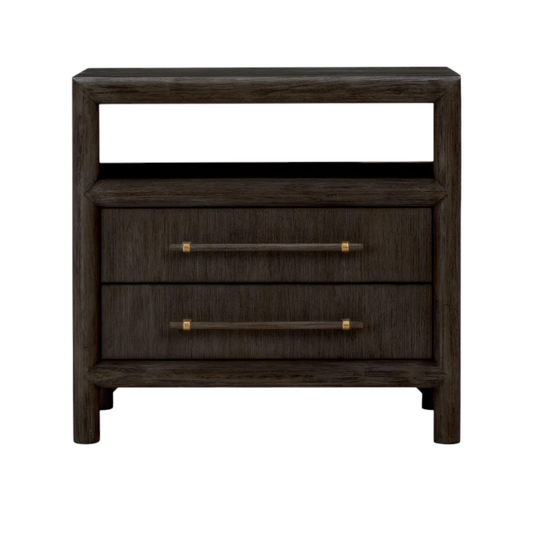 Dorset Two Drawer USB-charging Nightstand