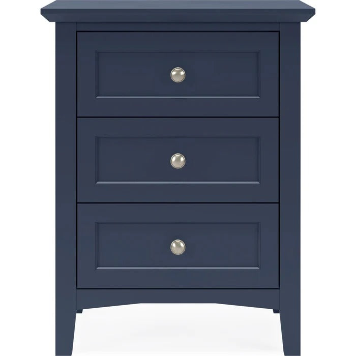 Graciela Three Drawer Nightstand