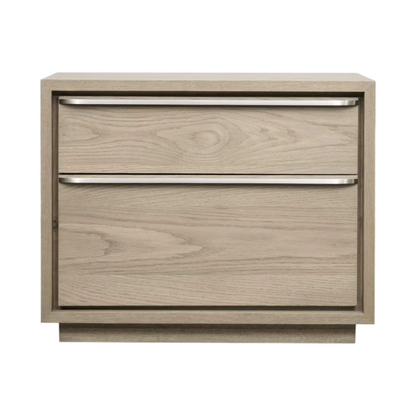 Ondine Two Drawer USB-charging Nightstand