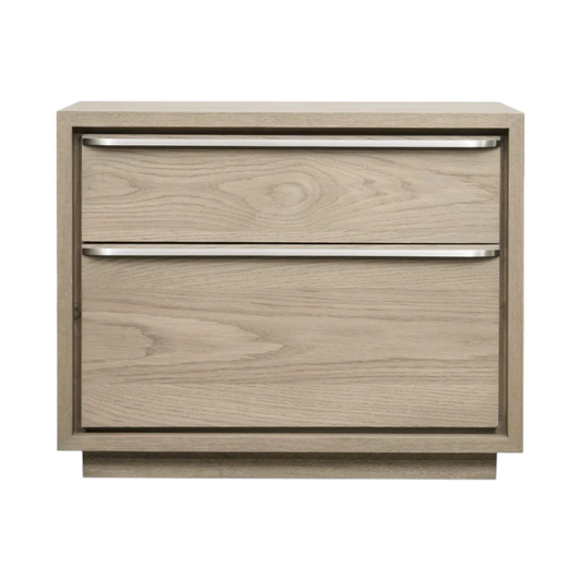 Ondine Two Drawer USB-charging Nightstand