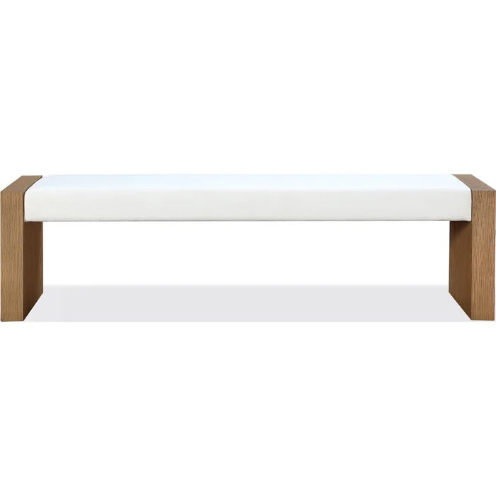 Ondine Slab Leg Upholstered Dining Bench