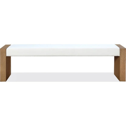 Ondine Slab Leg Upholstered Dining Bench