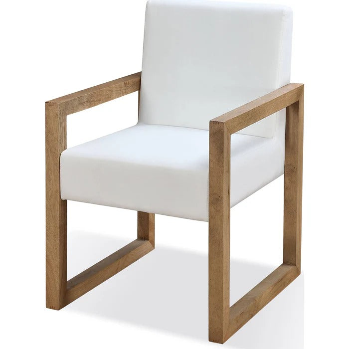 Ondine Sled Leg Upholstered Dining Arm Chair
