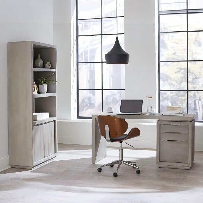 Oxenley Three-Drawer Single Pedestal Desk