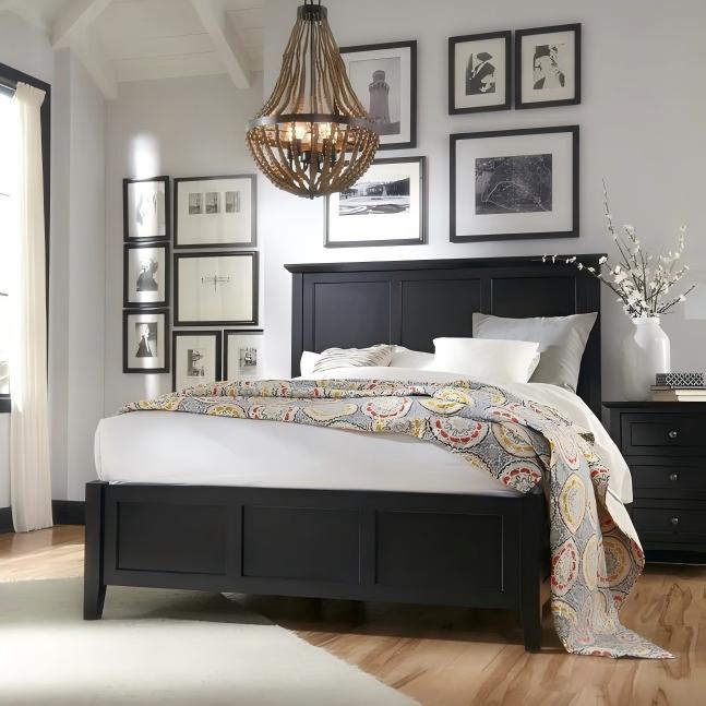 Paragos Wood Panel Bed