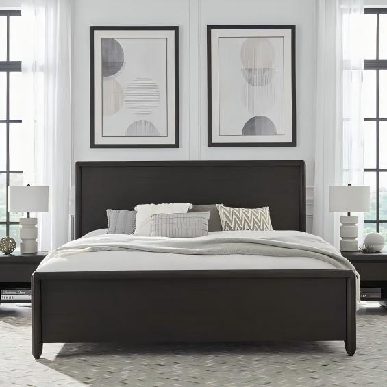 Xolany Acacia Wood Platform Bed