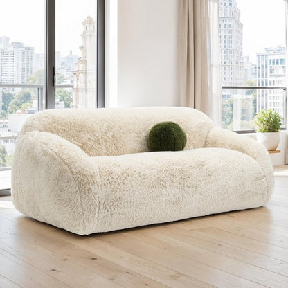 Dawna Fluffy Sofa - Beige