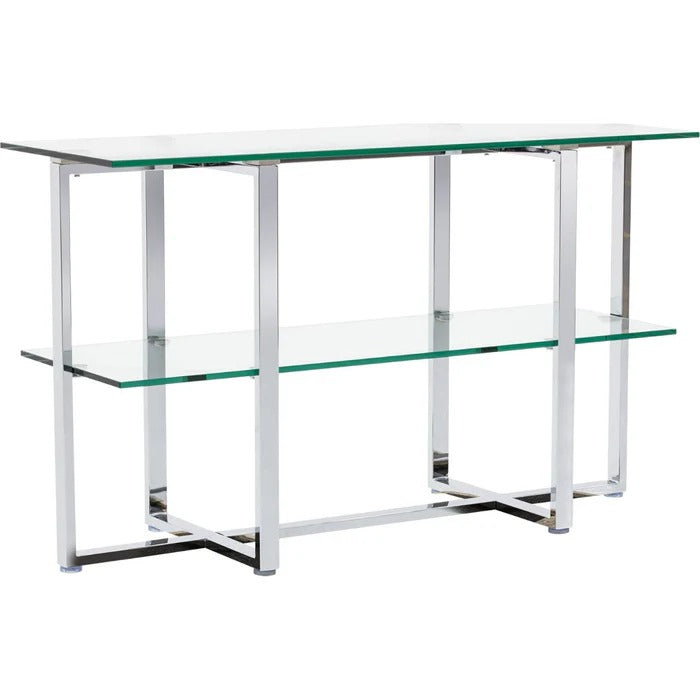 Amalio Glass Shelf Sideboard