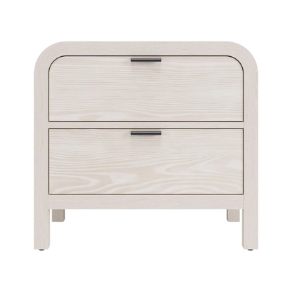 Drayke Two Drawer One Shelf USB-Charging Nightstand