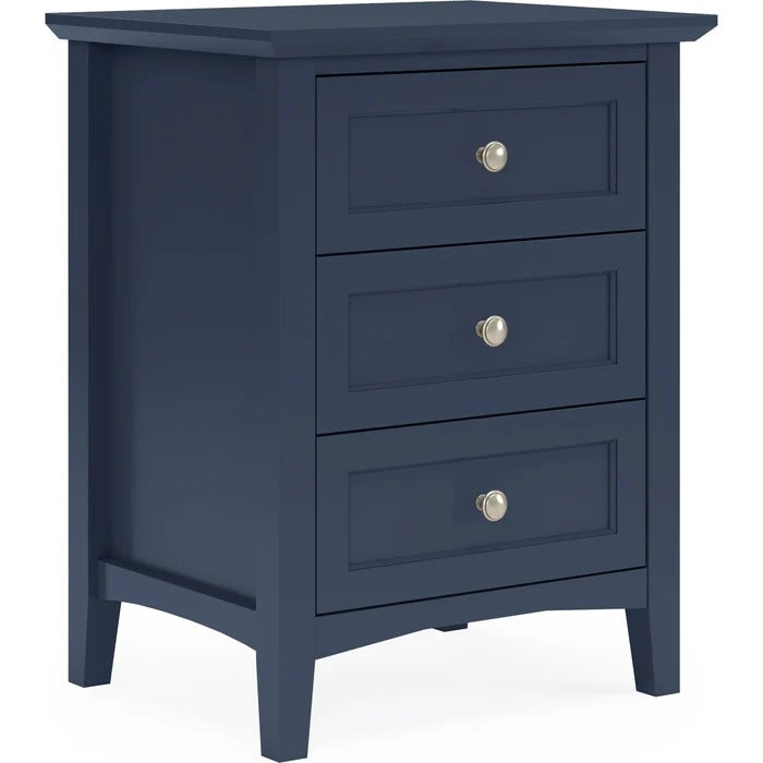 Graciela Three Drawer Nightstand