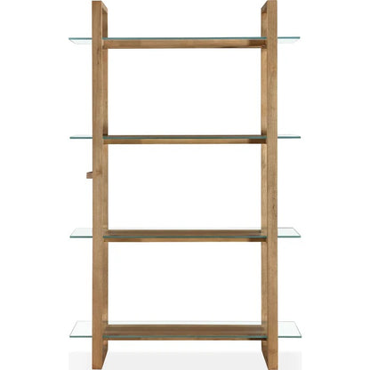 Ondine Glass Shelf Bookcase