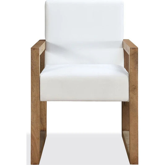 Ondine Sled Leg Upholstered Dining Arm Chair