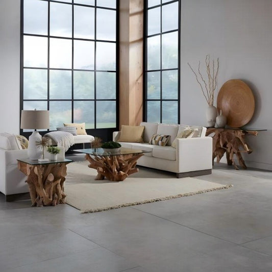 Ondine Solid Teak Root End Table