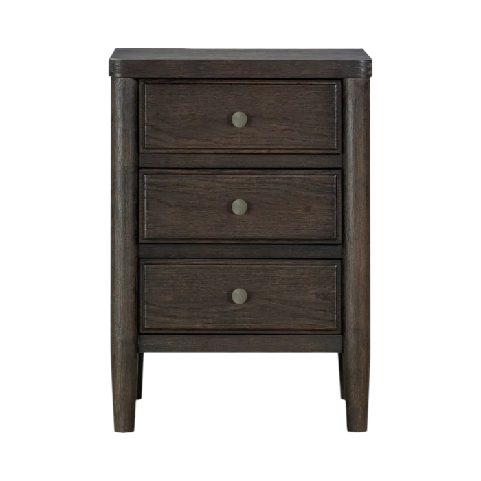 Rockford Three Drawer Small Nightstand